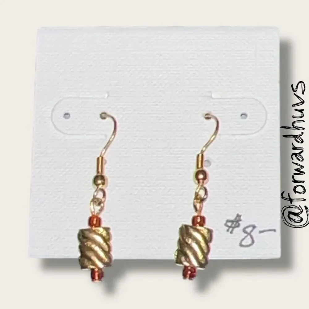 Bundle Sale 3 for $15 | Handcrafted Glass Dangle Earrings | Artistic and Elegant